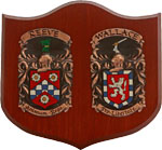 Click to enlarge Mahogany Shields/Wall Plaques - Double